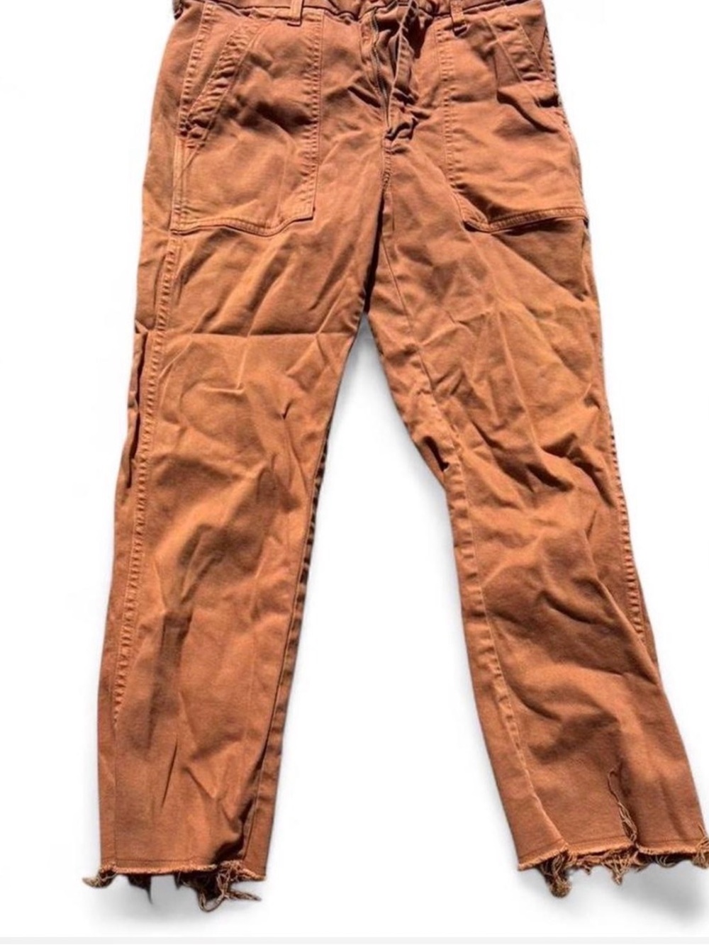 AMO  Rust Cargo Pants with Utility Pockets